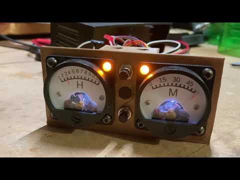 Retro Panel Meter Clock with ESP8266 control