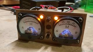 Retro Panel Meter Clock with ESP8266 control