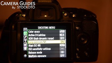 How to set Long Exposure Noise Reduction on a Nikon D5100 , D5200, D5300