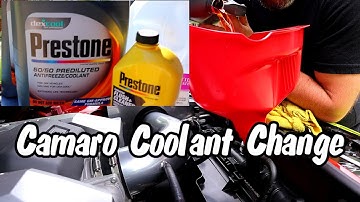 Quick Flush RADIATOR COOLANT On A CAMARO! (THANKS CHRIS FIX!)