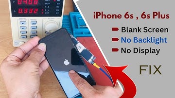 iPhone 6s No Backlight Blank Screen Fix! Display Black No image Fix