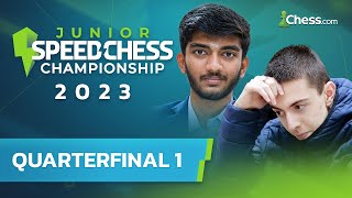 Watch Top Seed Gukesh Face-off vs Ohanyan in Quarterfinal #1 | Junior Speed Chess Championship 2023