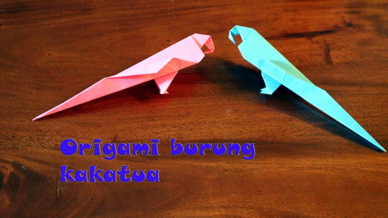  Cara  membuat  origami burung  kakatua mudah YouTube