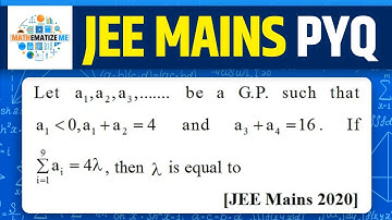 Geometric Progression JEE Mains 2020 PYQs | GP | Algebra