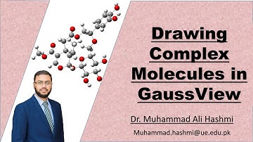 Tutorial 25 | Drawing Metal Complexes in Gaussview | Dr M A Hashmi