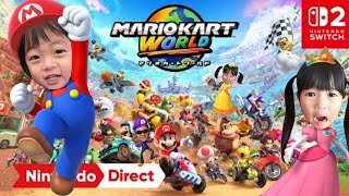 Nintendo Switch Sports、マリオカート はるちゃん マリオカートワールド】まりいずみなパパで対決【switch2