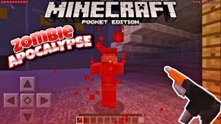 Minecraft 1.2 のゾンビ黙示録 - 改造アドベンチャーマップ (Pocket Edition、Win10、コンソール) screenshot 1