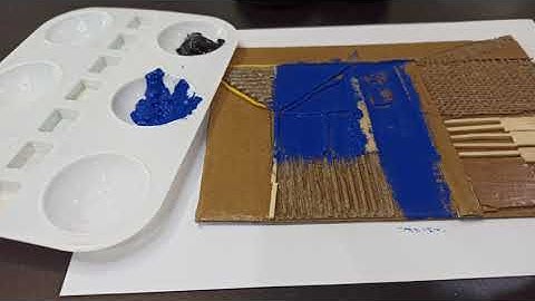 Collagraph Printing 2 - Making a Print