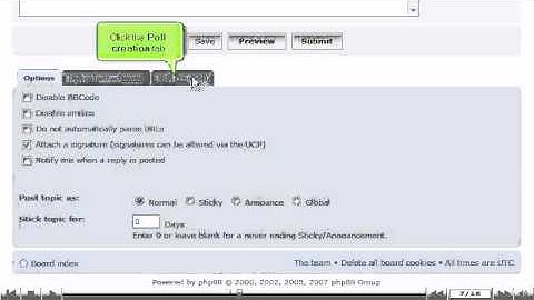How to setup a poll when starting a new topic in phpBB phpBB Tutorials