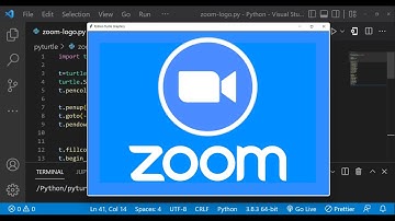 ZOOM Logo Drawing Using Python Turtle | Python For Beginners | Learnonpy |