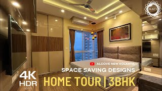 Home Tour | 3BHK Interior | Best Space Saving Furniture Designs | Alcove New Kolkata | Srerampore.