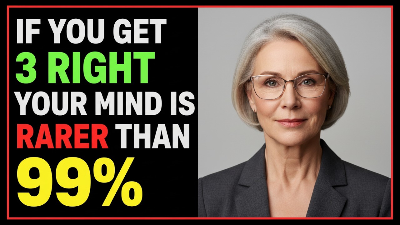 IF YOU GET 3 RIGHT, YOUR MIND IS RARER THAN 99% IN THIS BRAIN QUIZ!