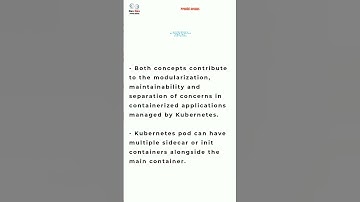 DevOps | Kubernetes - Differences between sidecar and Init containers