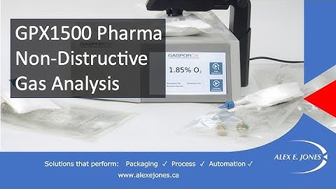 GPX1500 Film Pharma - Non-Destructive Gas Analyzer