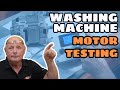 Washing machine motor test and repair, bearing, brushes, a motor protector and thermal cut–out Bosch