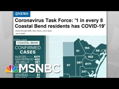 Extremity Of Texas COVID-19 Curve Puts Hospital ICUs In A Bind | Rachel Maddow | MSNBC