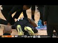 Terance Mann collapses on court After Runs Into Bismack Biyombo Hard Screen