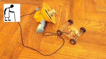 Simple dynamo powered electric car