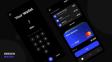 Adobe XD Wallet App Modern Design - Speed Art