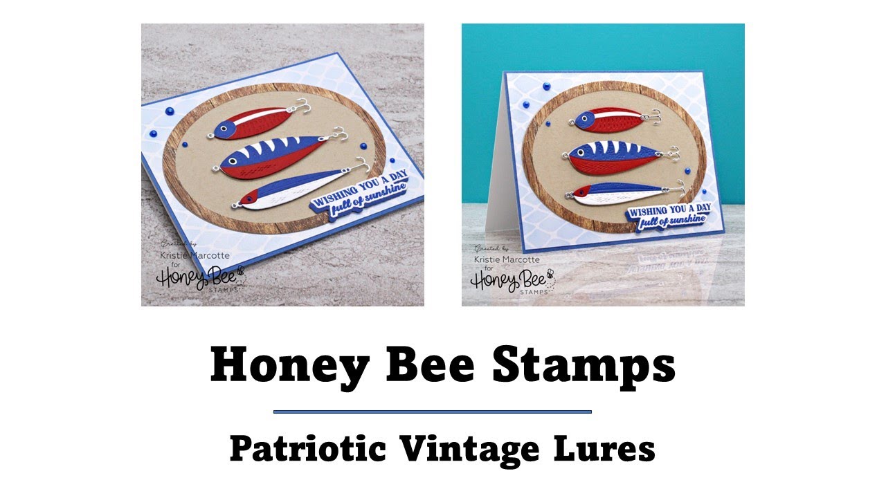 Honey Bee Stamps  Patriotic Vintage Lures 