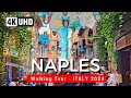 Naples walking tour 4k italy 2024   with captions