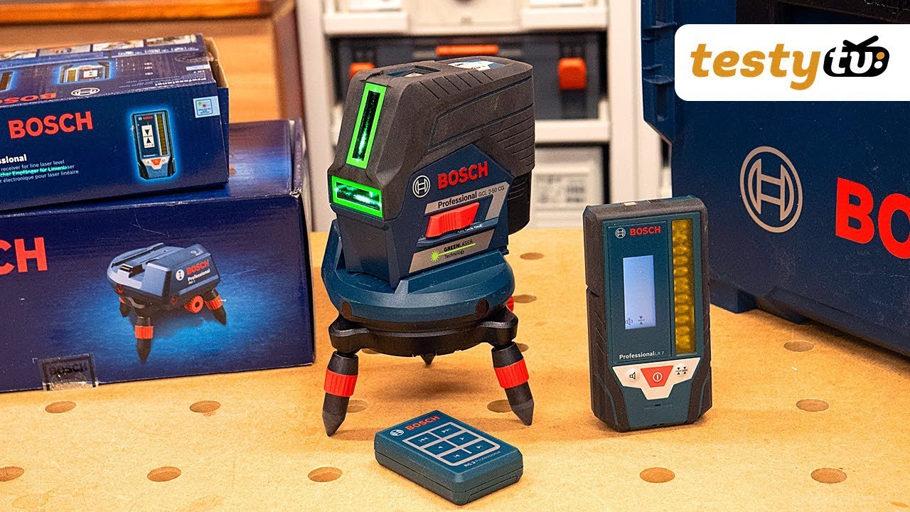 Bosch Laser wielofunkcyjny GCL 250 + odbiornik LR7 + podstawa RM3