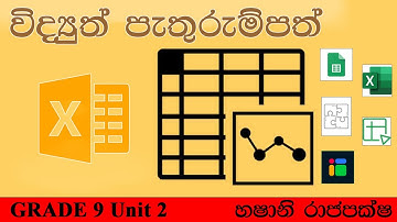 Grade 9 ICT unit 2 | Electronic Spreadsheet | Ms Excel sinhala video tutorial | Hashani Rajapaksha