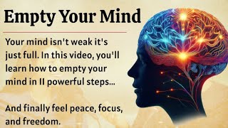 Empty Your Mind || Learn English Through Motivational Lesson 🔥 || Improve Your English Fluency ✅️