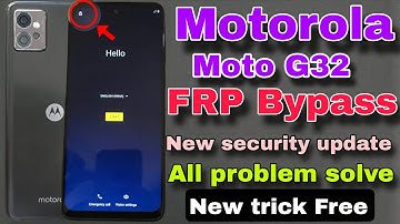 Moto G 32  frp Bypass  New security | New Trick | Moto G32 Google Account bypass | Without PC 💯 solv