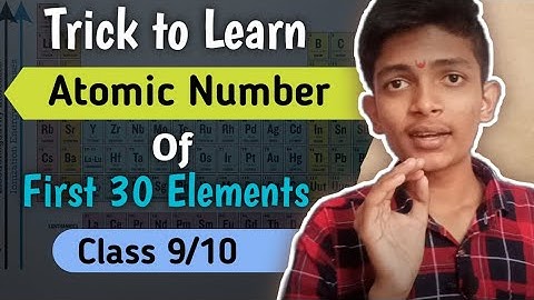 How To Learn Atomic Number Of First 30 Elements || Fastest Trick To Learn Atomic Number ||Chemistry