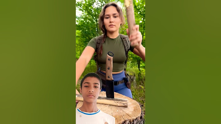 Her Survival skills will Fry 🔪 #camping #survival #bushcraft #outdoors #lifehack