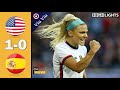 USA vs Spain 1-0 All Goal & Highlights | 2020 SheBelieves Cup