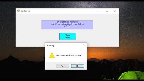 Lập trình Visual Studio cơ bản cho người mới bắt đầu. Lập trình C# Windows Forms App.