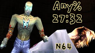 Shadow Man N64 Any% Speedrun in 27:32