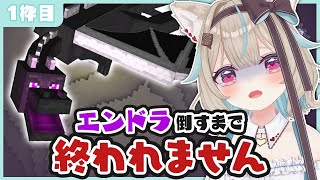 【マイクラ耐久】初心者がソロでエンドラ討伐するまで終われません！？！？【#あまがみらいぶ】