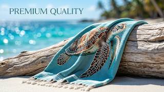 Denizden İlham Alan Bir Peştemal 🌊🐢 | Towel Age – Woven by Nature