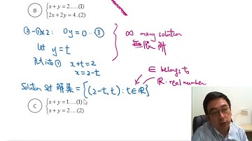 Herman Yeung - M2 Intensive Course 精讀課程 - Chapter 15 : System of linear equation 線性方程組