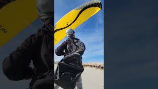 Kiting at the beach #paramotor