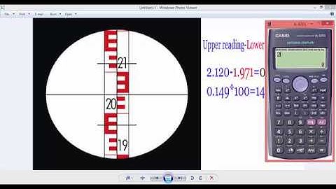 How to measure distance using auto level in urdu/in hindi