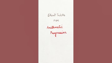 #Short Tricks For Arithmetic Progression #CBSE Class 10 Maths #short#shortsvideo