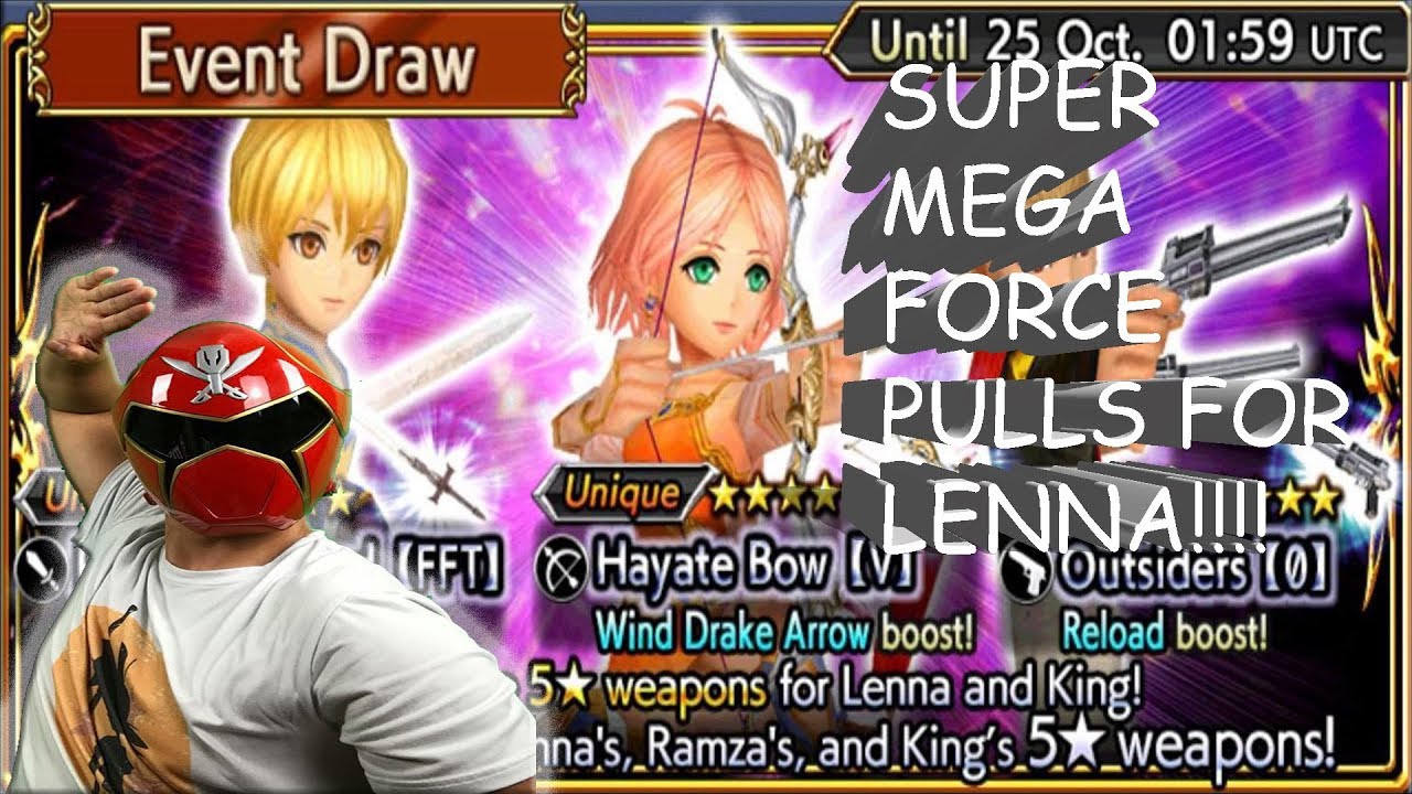 Dissidia Final Fantasy: Opera Omnia SUPER MEGAFORCE HYPED PULLS FOR 35 CP LENNA & KING