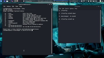 Mac Spoofing using macchanger in kali linux