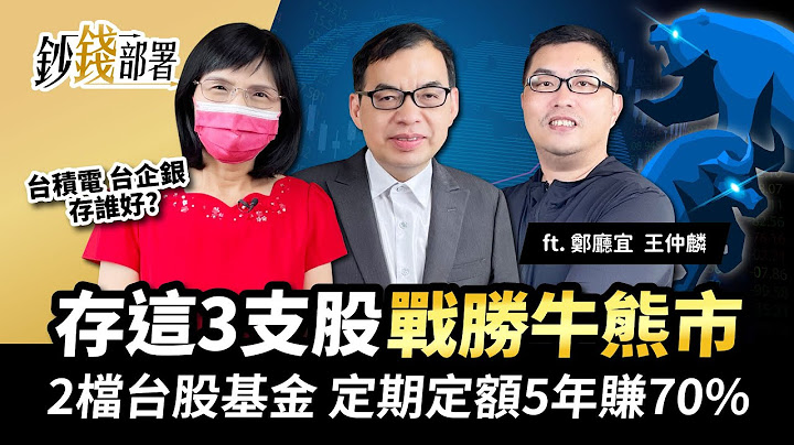 台積電,台企銀存誰好? 存這3檔戰勝牛熊市!還有2檔台股基金定期定額5年賺70%!!《鈔錢部署》盧燕俐 ft.鄭廳宜 王仲麟 20220721