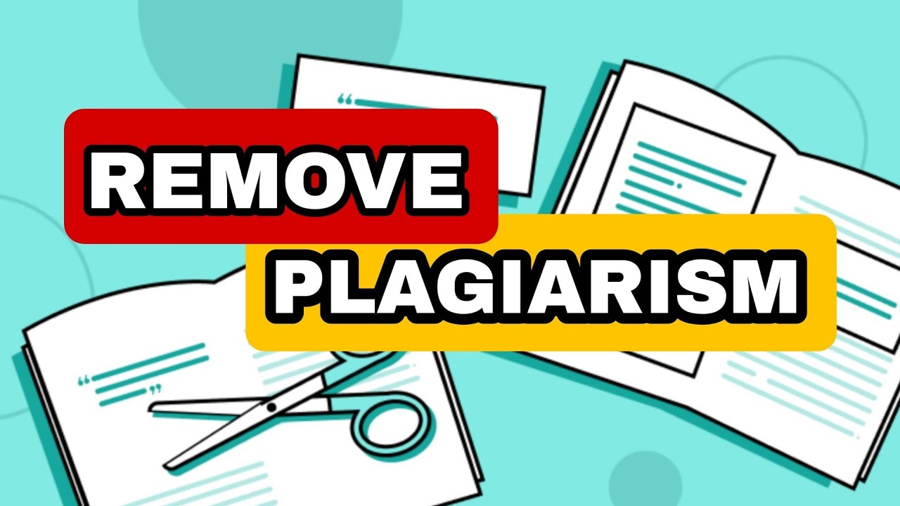how to remove plagiarism in thesis