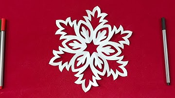 Fiocco di neve di Carta, Semplice Origami, Gioco di Carta, Piegare la carta per divertimento
