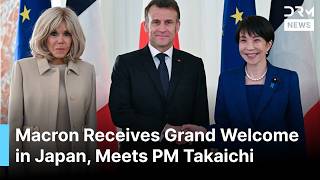 GRAND WELCOME: France's Macron Receives Guard of Honor Welcome in Japan, Meets PM Takaichi | AC1G