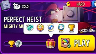 mighty mushrooms perfect heist solo challenge | match masters | mighty mushrooms solo