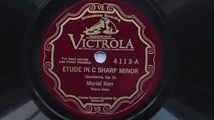 Muriel Kerr plays Scriabin (1928)