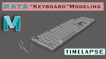 Keyboard Modeling || Timelapse || Autodesk MAYA || Beginners Tutorial