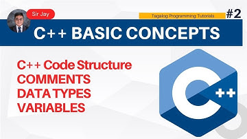 C++ Programming Tagalog #2 : Basic Concepts | Sir Jay